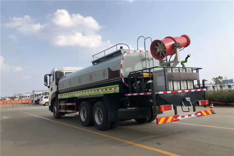 東風(fēng)天龍后八輪20噸噴霧車，國六綠化噴灑車
